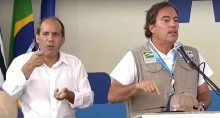 Pedro Guimarães, presidente da Caixa Econômica Federal, na abertura da Agrishow 2022