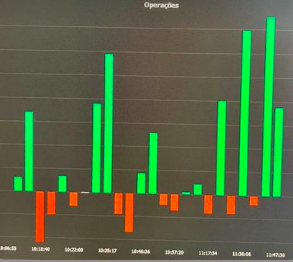 Imagem mostra ganhos de um dia típico da trader