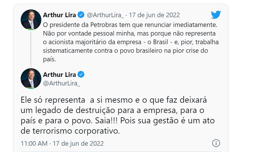 arthur lira petrobras