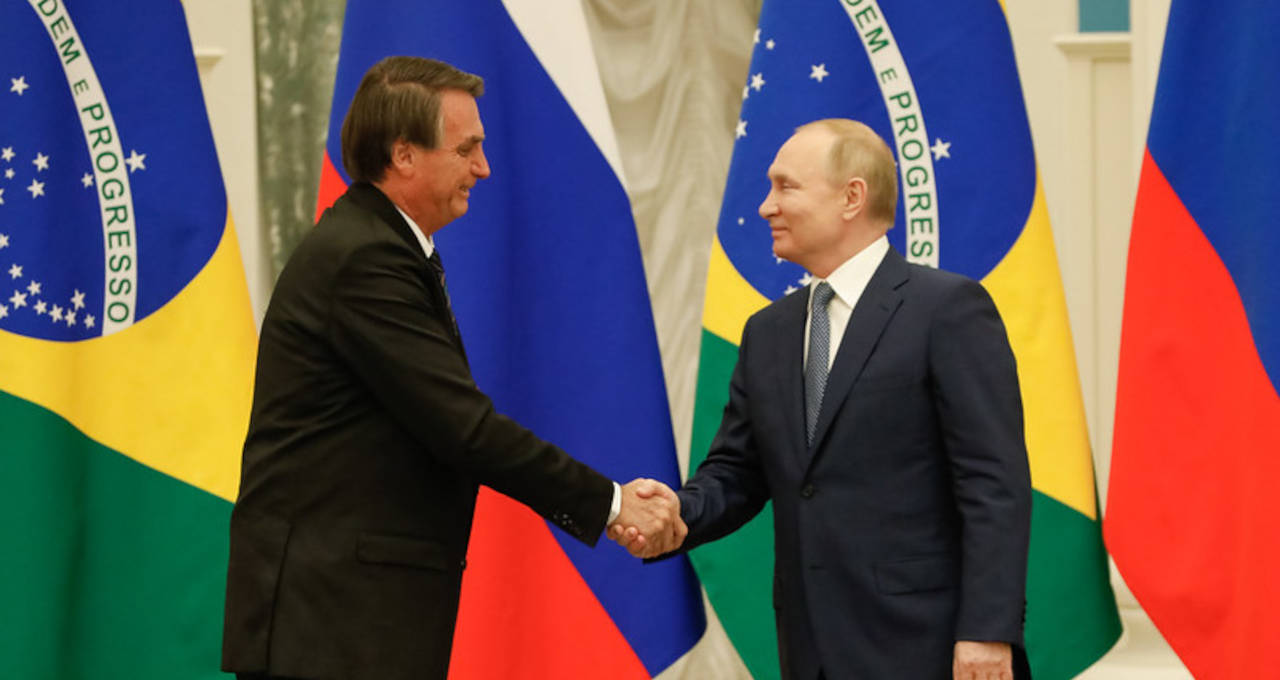 Jair Bolsonaro e Vladimir Putin