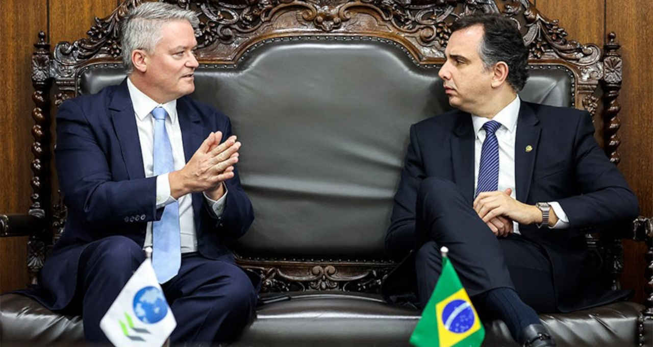 Mathias Cormann e Rodrigo Pacheco