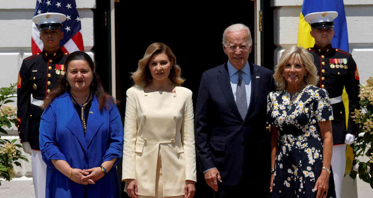 Jil Biden, Joe Biden e Olena Zelenska