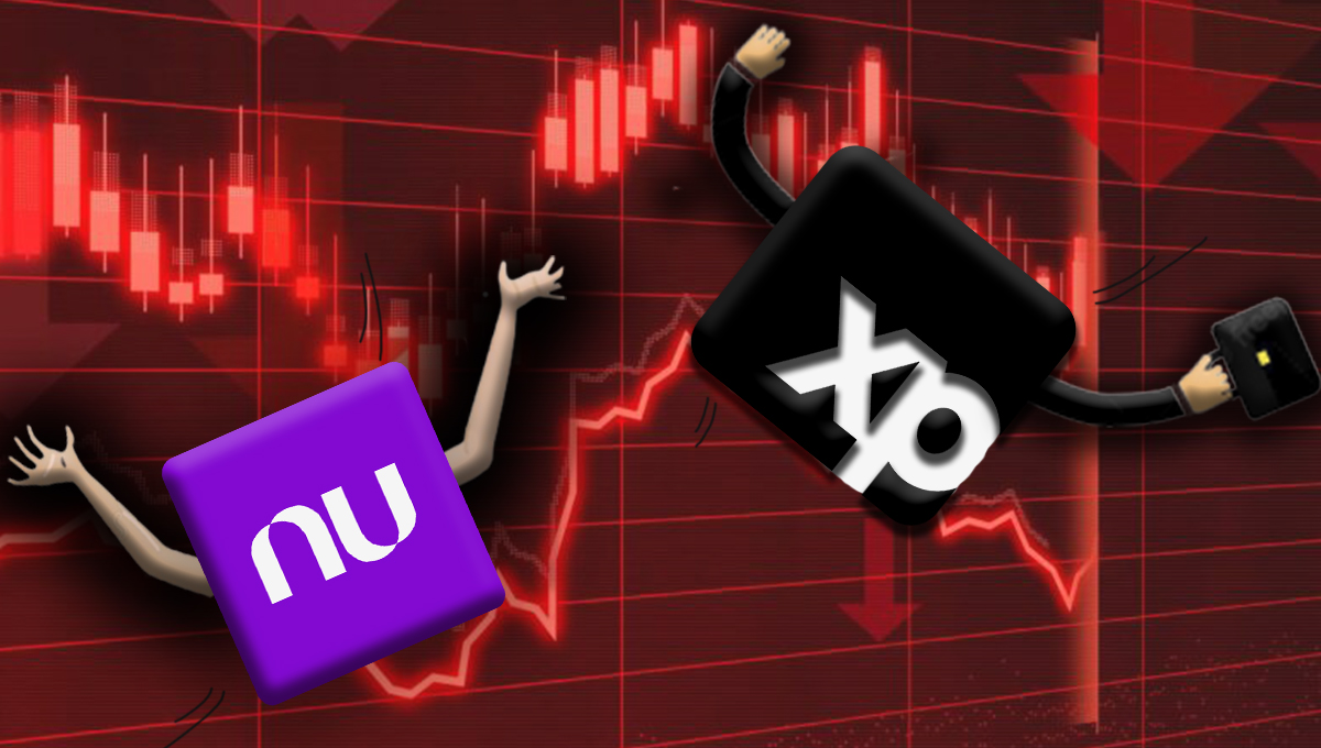 Nubank (NUBR33) e XP (XPBR31) em queda na bolsa americana