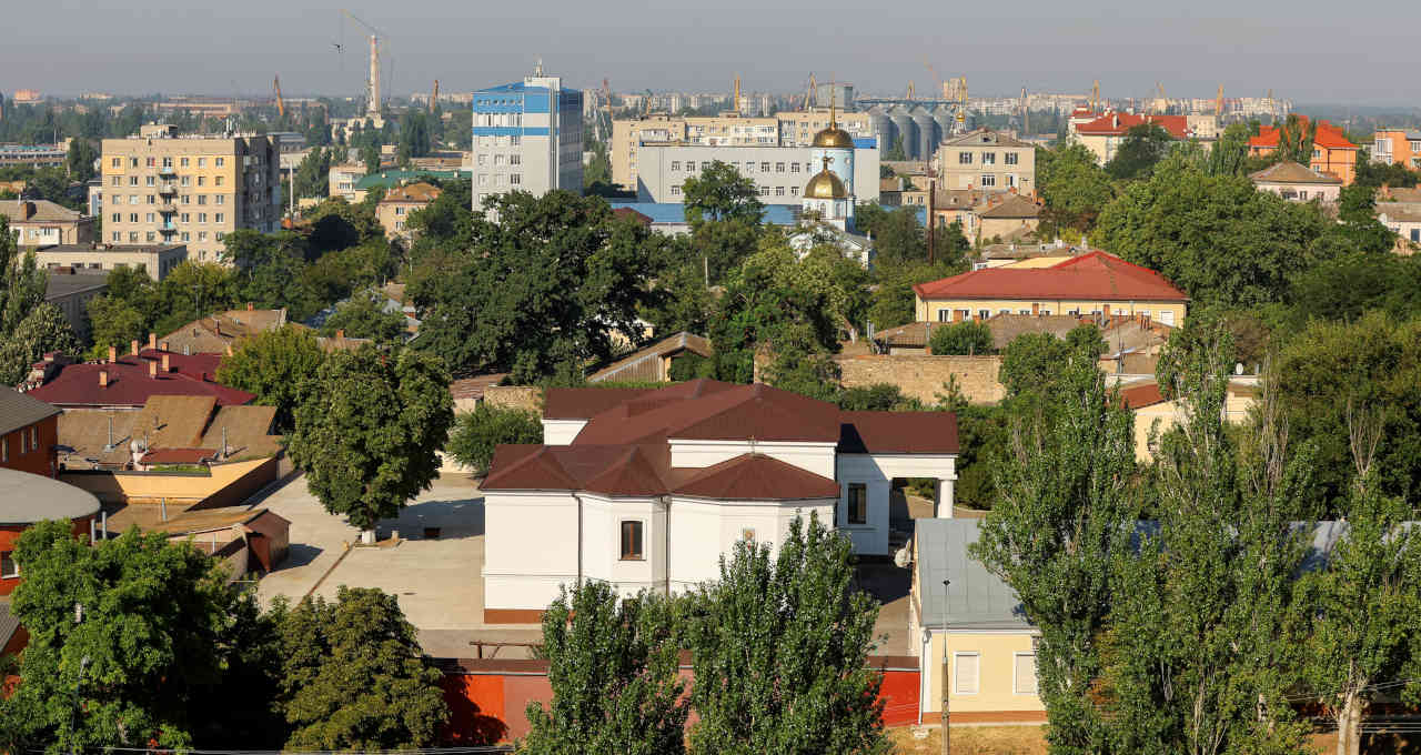 Região de Kherson no sul da Ucrânia