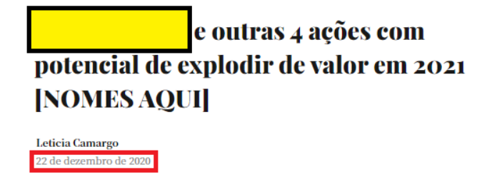 Print de notícia sobre a petroleira