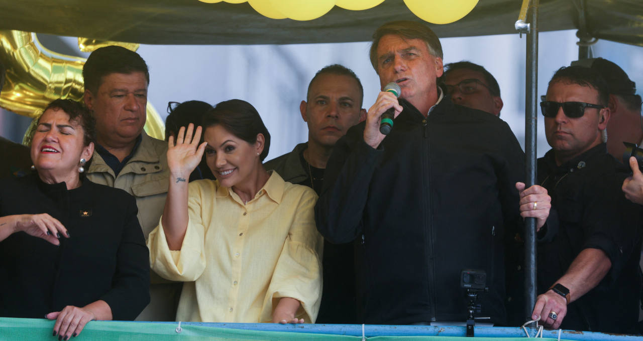 Michele e Jair Bolsonaro