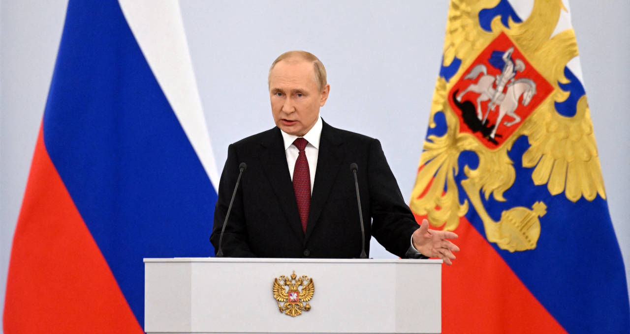 Presidente russo, Vladimir Putin, em Moscou