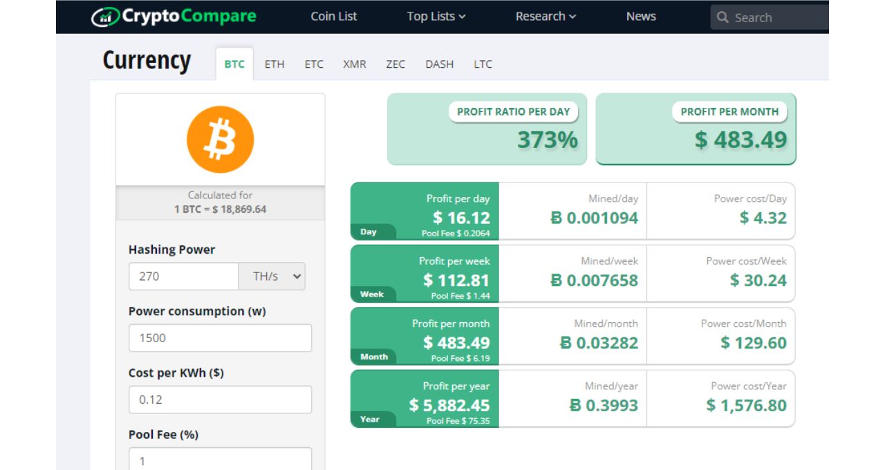 bitcoin mineração