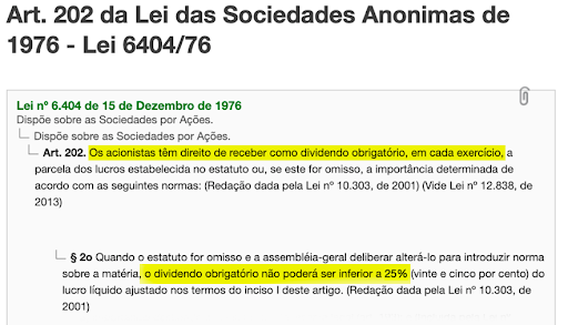 lei das SAs - sociedades anônimas