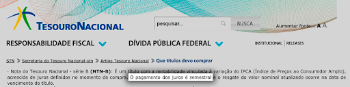 Remuneração dos títulos públicos federais