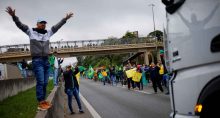 Manifestante bolsonarista