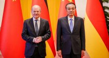 Olaf Scholz e Li Keqiang