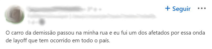 linkedin layoff demissão em massa