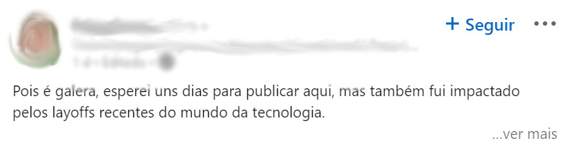 linkedin layoff demissão em massa