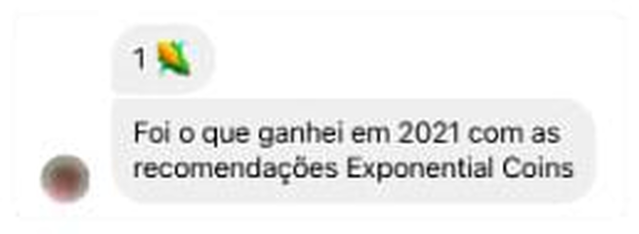 1 milhão, foi o que ganhei em 2021 com as recomendações do Exponential Coins