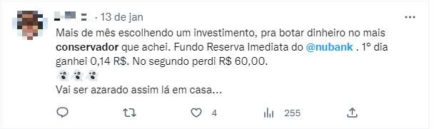 Usuário do Twitter reclama de queda nos debêntures de Americanas