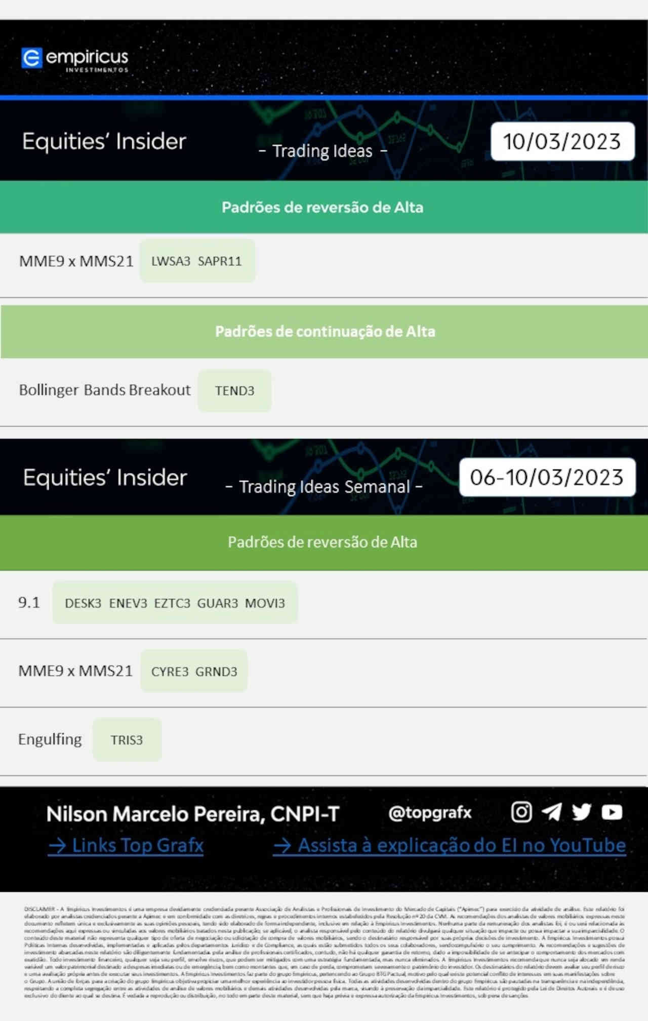 Ibovespa hoje 13 março 2023 melhores ações comprar vender negociar trader day trade swing trading long short empiricus investimentos