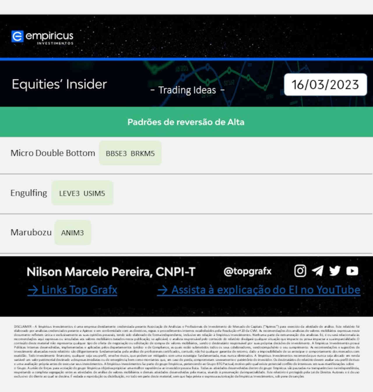 ibovespa hoje melhores ações negociar comprar vender operar tradar 17 março 2023 trader trade day intraday long short swing trading empiricus