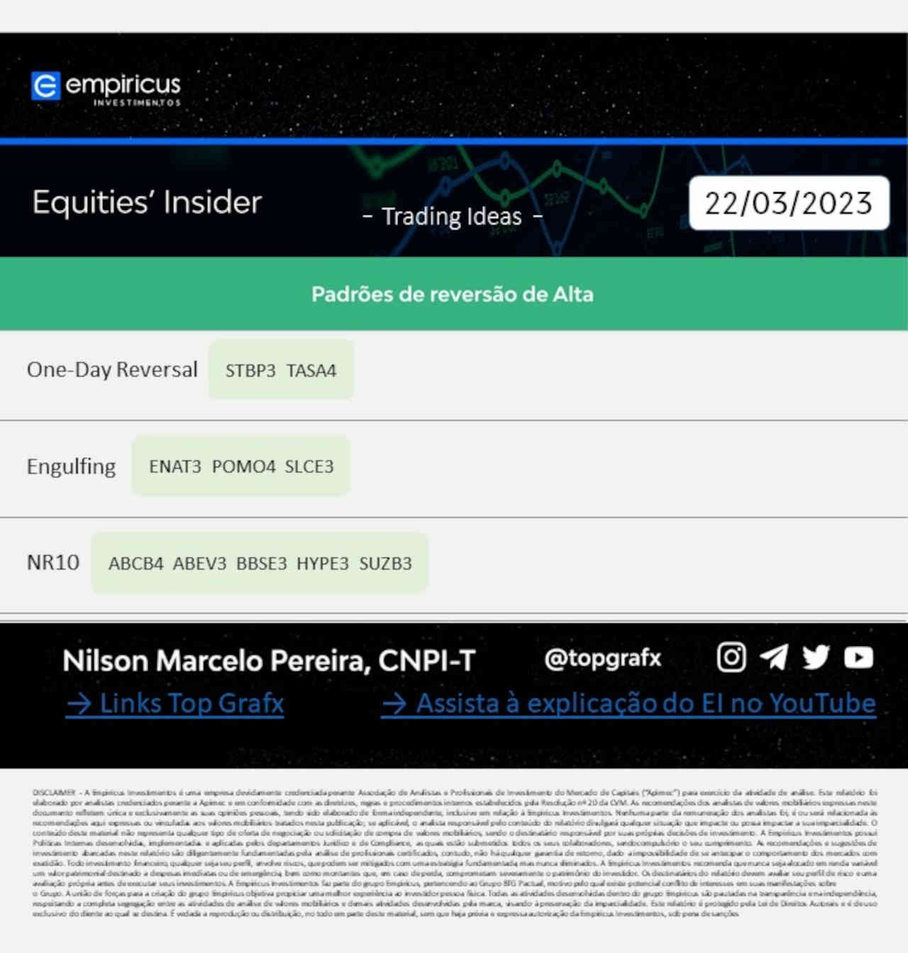 ibovespa hoje 23 março 2023 melhores ações comprar vender trader day trade swing trading long short investimentos empiricus