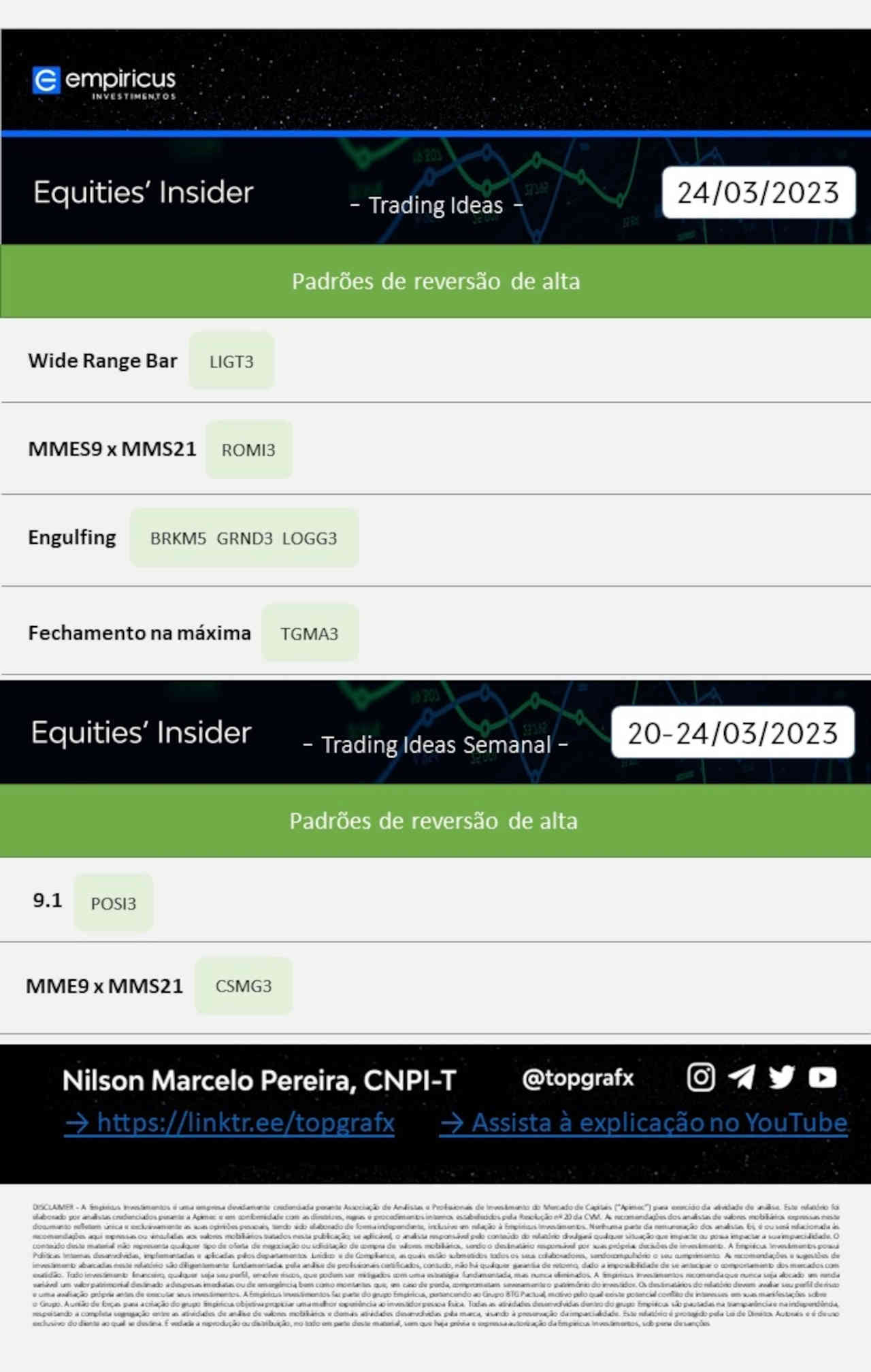 ibovespa hoje 27 março 2023 ações comprar vender investir investimentos day trade trader swing trading long short empiricus 