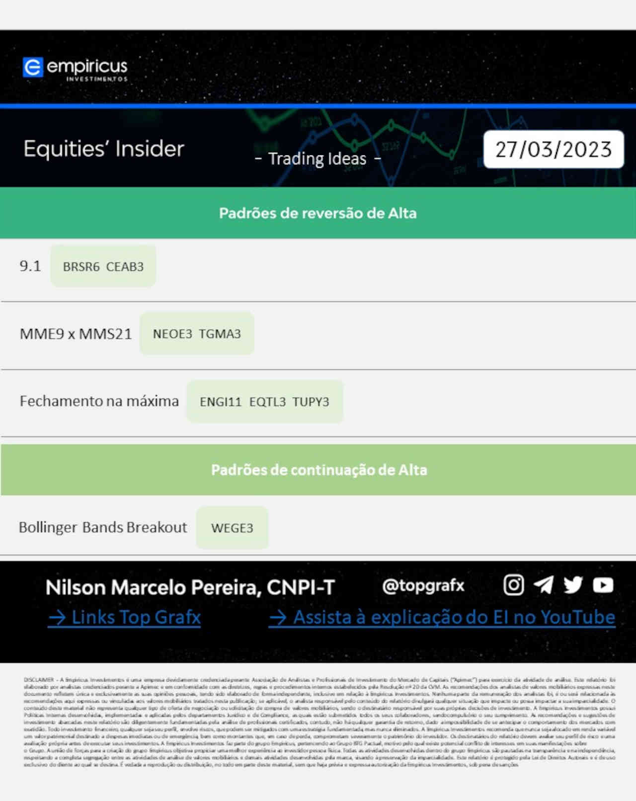 ibovespa hoje 28 março 2023 melhores ações comprar vender investir day trade trader swing trading long short empiricus investimentos