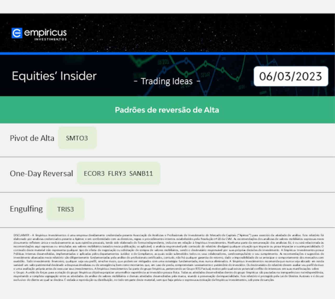 ibovespa hoje melhores ações long short trader day trade swing trading intraday investimentos empiricus 07 março 2023 swing trading