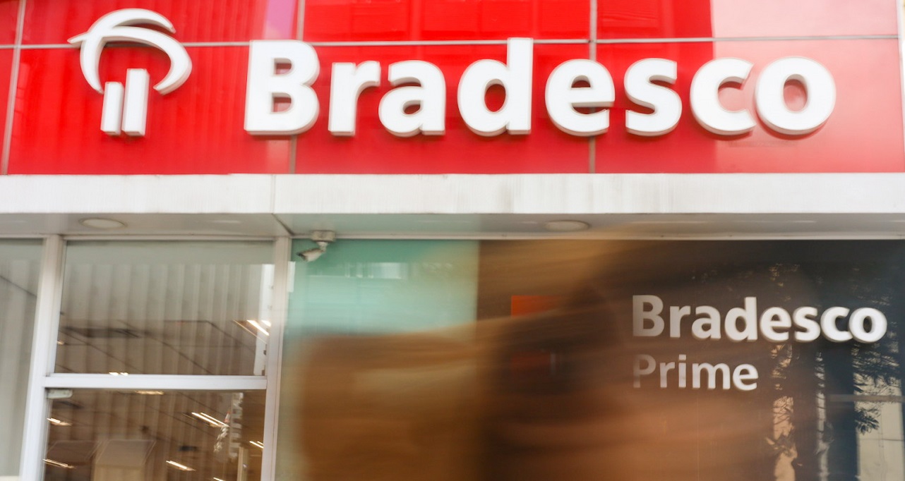 Fachada de uma agência do Bradesco (Kaype Abreu/ Money Times)