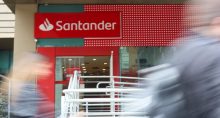 Fachada de uma agência do Santander (Kaype Abreu/Money Times)