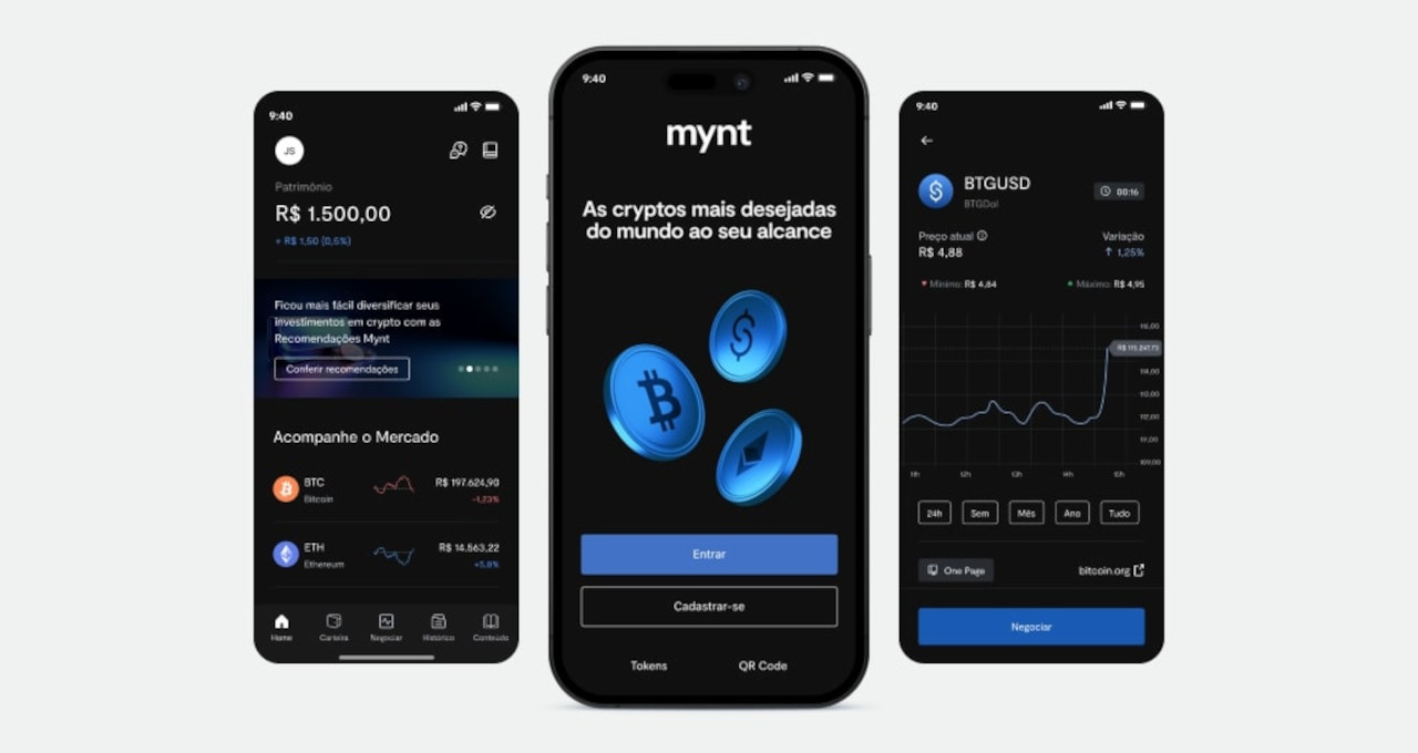 Mynt, BTG Pactual, Criptomoedas