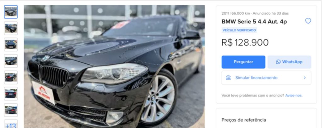 bmw preço mercado livre 