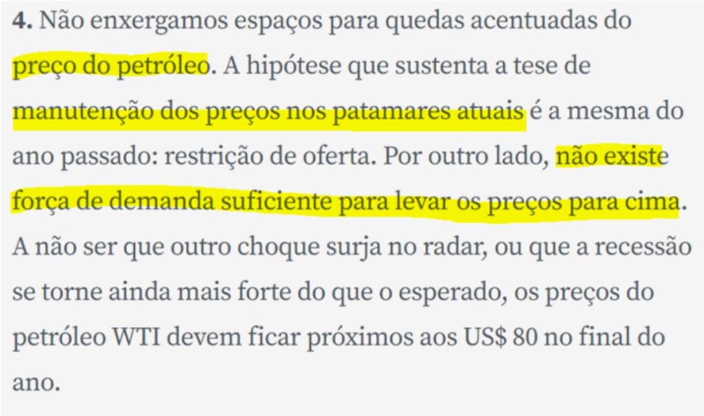 commodities petróleo