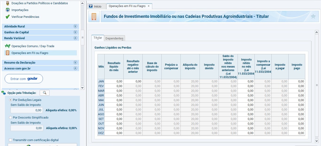 fundos imobiliários fiis imposto de renda ir 2024