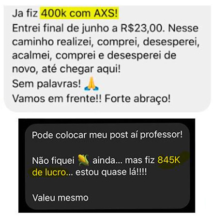 A recomendação foi feita no relatório “O token que dá jogo”, em 21/01/2021. Fonte: Relatos enviados por leitores. Investimentos envolvem riscos e podem causar perdas ao investidor. <yoastmark class=