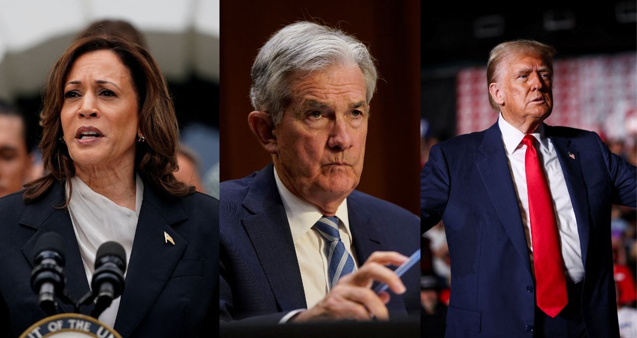 Eleições EUA Fed Powell Trump Kamala Harris