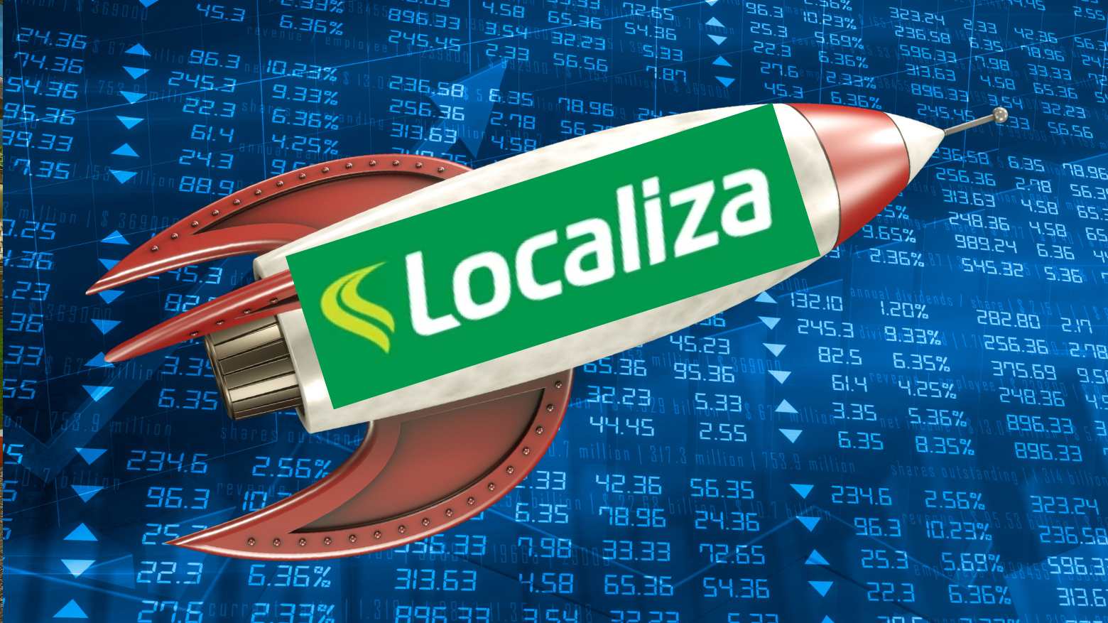 localiza rent3 ação locadora