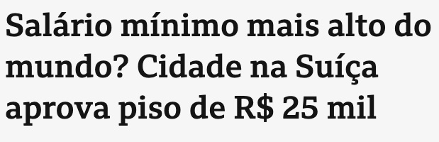 renda extra salário suíça