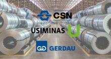 gerdau ggbr4 usiminas usim5 csn csna3 ações ação siderúrgica tarifa trump