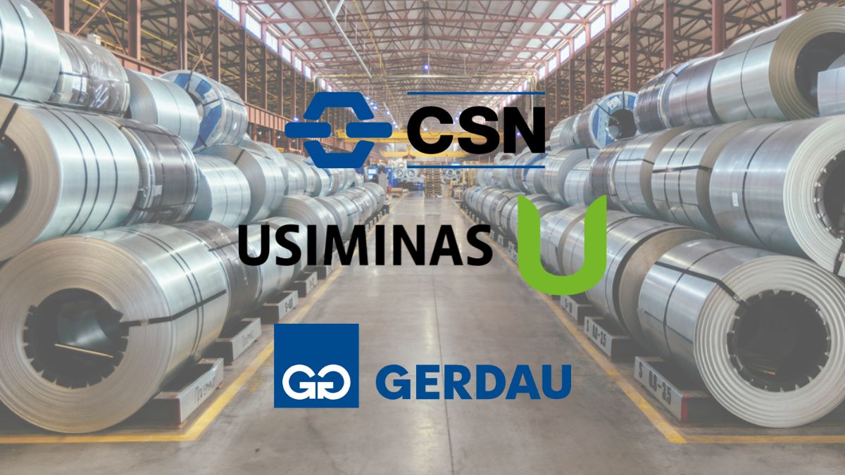 gerdau ggbr4 usiminas usim5 csn csna3 ações ação siderúrgica tarifa trump