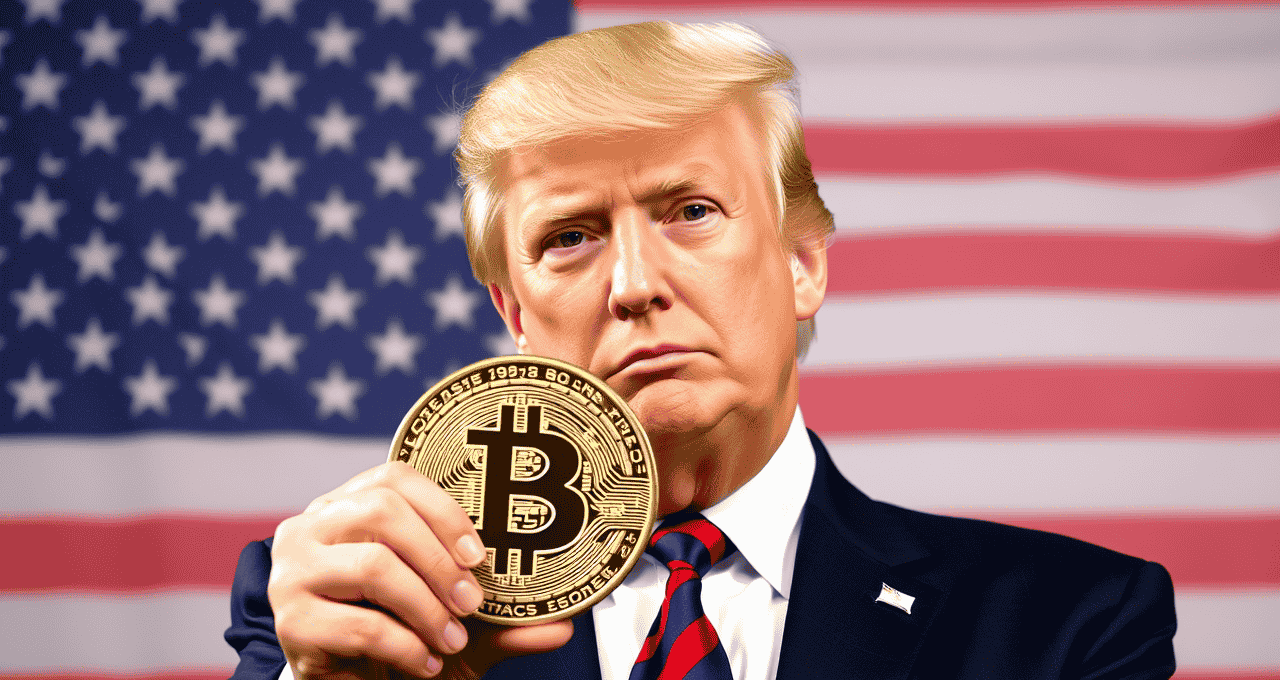 Donald trump, presidente dos Estados Unidos, criou a reserva estratégica de bitcoin (BTC) do país (Imagem: Inteligência Artificial - Qwen)